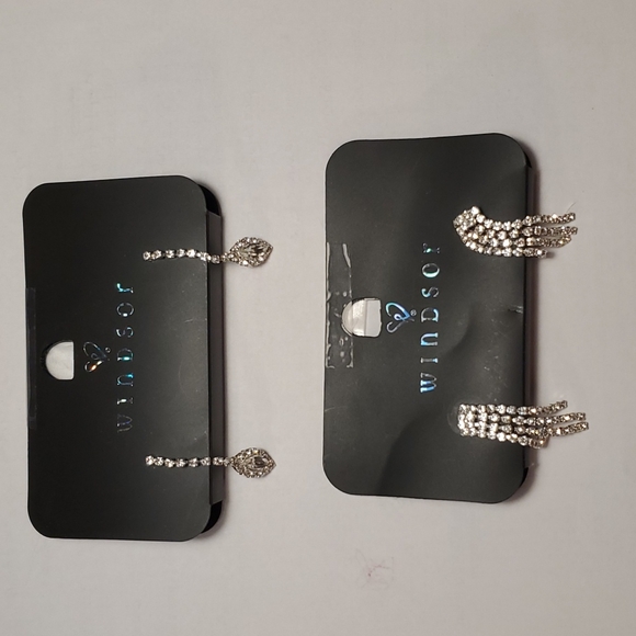 2Pack Rhinestone Earrings - Picture 1 of 6